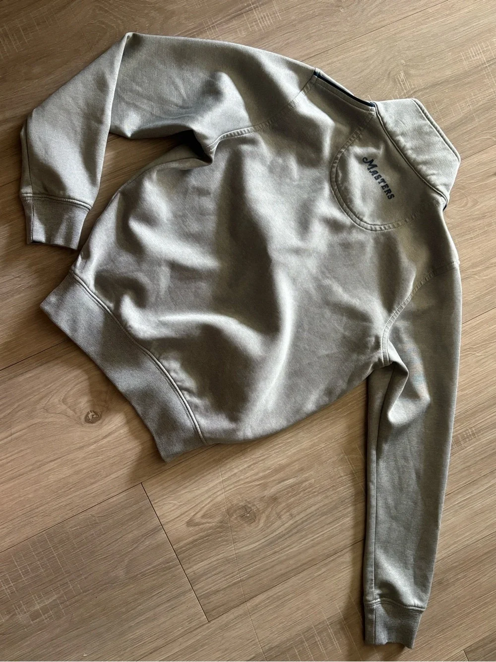 Master Kids Quarter-Zip Sweatshirt - Light Gray euc